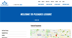 Desktop Screenshot of pleiadesleisure.com