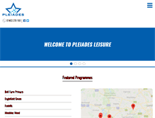 Tablet Screenshot of pleiadesleisure.com